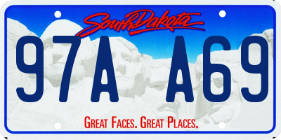 SD license plate 97AA69