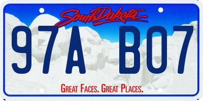 SD license plate 97AB07