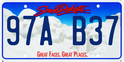 SD license plate 97AB37