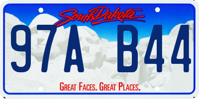 SD license plate 97AB44