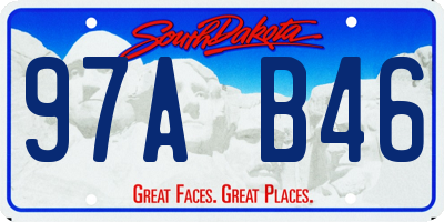 SD license plate 97AB46