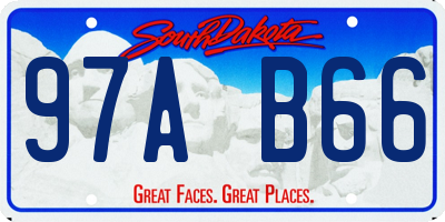 SD license plate 97AB66