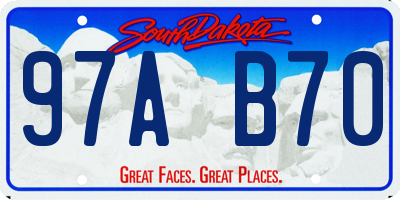 SD license plate 97AB70