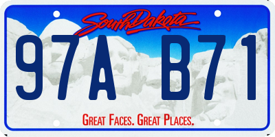 SD license plate 97AB71