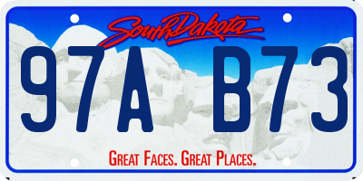 SD license plate 97AB73