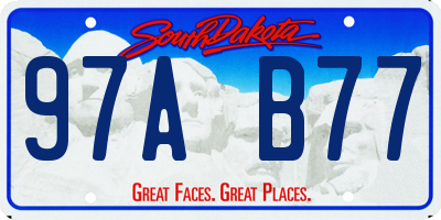 SD license plate 97AB77
