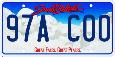 SD license plate 97AC00