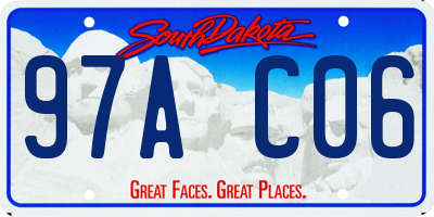 SD license plate 97AC06