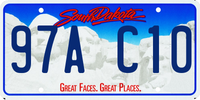 SD license plate 97AC10