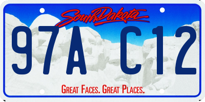 SD license plate 97AC12