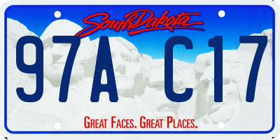 SD license plate 97AC17