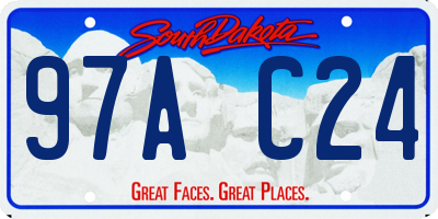 SD license plate 97AC24