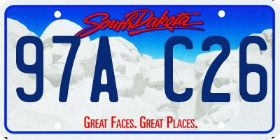 SD license plate 97AC26