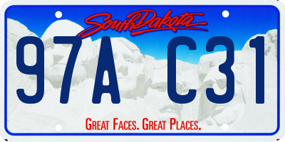 SD license plate 97AC31