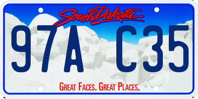 SD license plate 97AC35