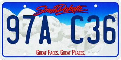 SD license plate 97AC36