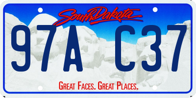 SD license plate 97AC37