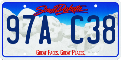 SD license plate 97AC38