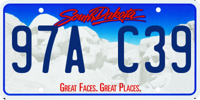 SD license plate 97AC39