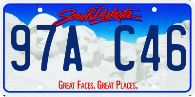 SD license plate 97AC46