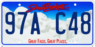 SD license plate 97AC48