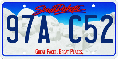 SD license plate 97AC52