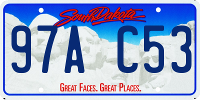 SD license plate 97AC53