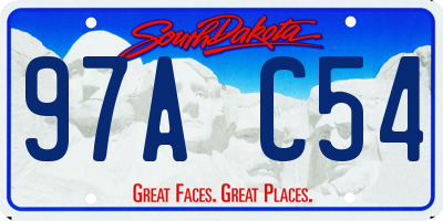 SD license plate 97AC54