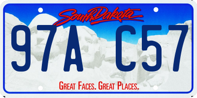 SD license plate 97AC57