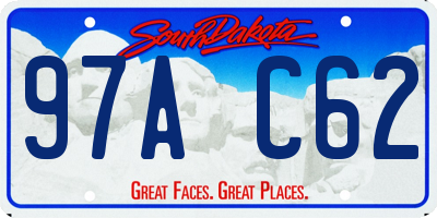 SD license plate 97AC62