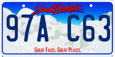 SD license plate 97AC63