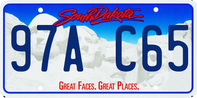 SD license plate 97AC65