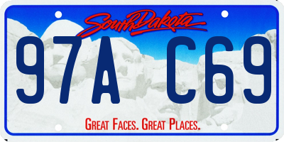 SD license plate 97AC69