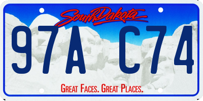 SD license plate 97AC74