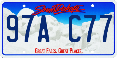 SD license plate 97AC77