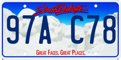 SD license plate 97AC78