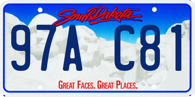 SD license plate 97AC81