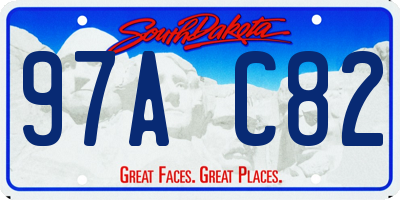 SD license plate 97AC82