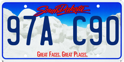 SD license plate 97AC90