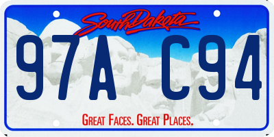 SD license plate 97AC94