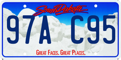 SD license plate 97AC95