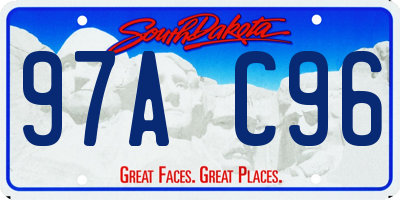 SD license plate 97AC96