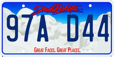 SD license plate 97AD44