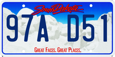 SD license plate 97AD51