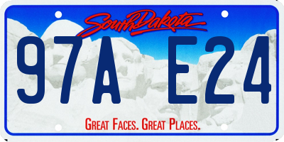 SD license plate 97AE24