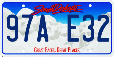 SD license plate 97AE32