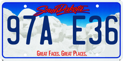 SD license plate 97AE36