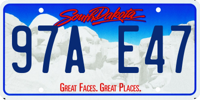 SD license plate 97AE47