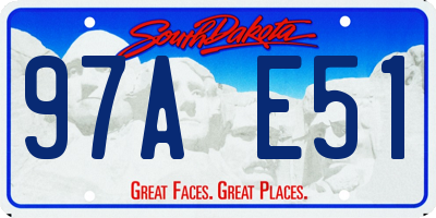 SD license plate 97AE51