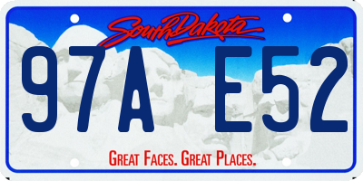 SD license plate 97AE52